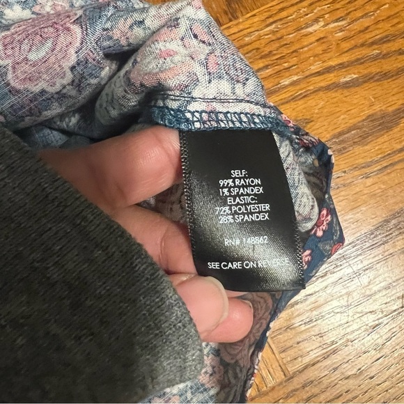 Torrid Women's Plus Babydoll Rayon Slub Smocked Button-Front Tunic Top 6X Boho - Picture 9 of 16